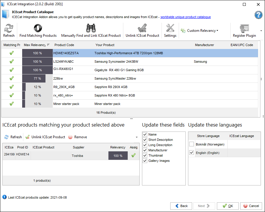 Get Descriptive WooCommerce Product Specifications from ICEcat