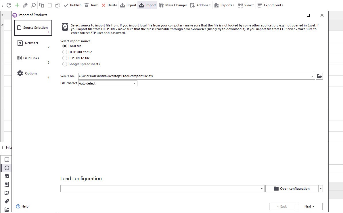 Import WooCommerce Products