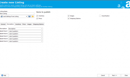 WooCommerce Product Description Settings for Amazon Linsting