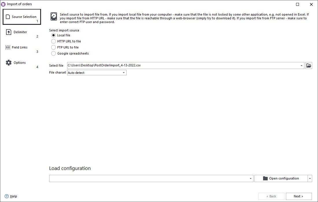 WooCommerce Orders Import
