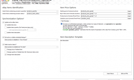 WooCommerce eBay Synchronization Options